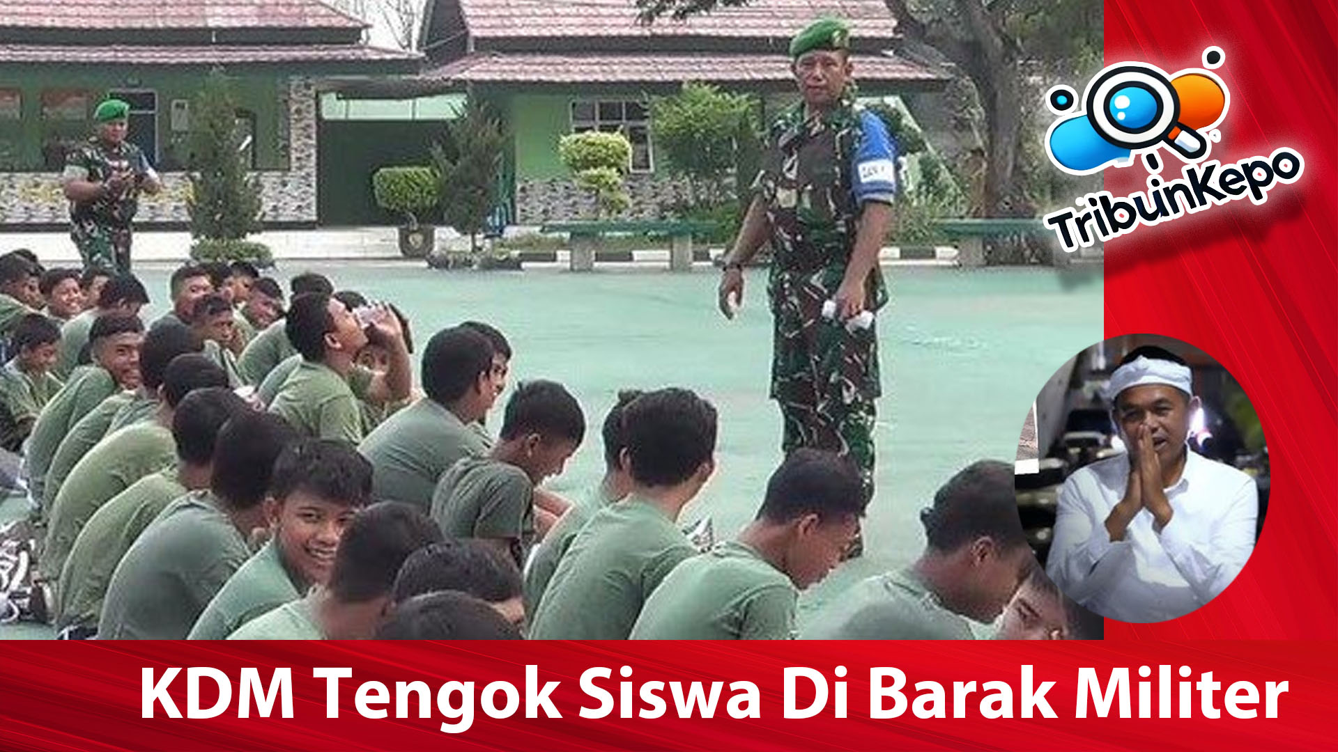 Tengok Siswa di Barak Militer Bareng Dedi Mulyadi dan komdigi