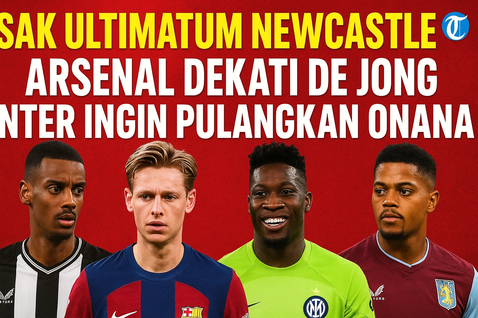 Isak Ultimatum Newcastle, Arsenal Dekati De Jong, hingga Drama Transfer Panas Eropa