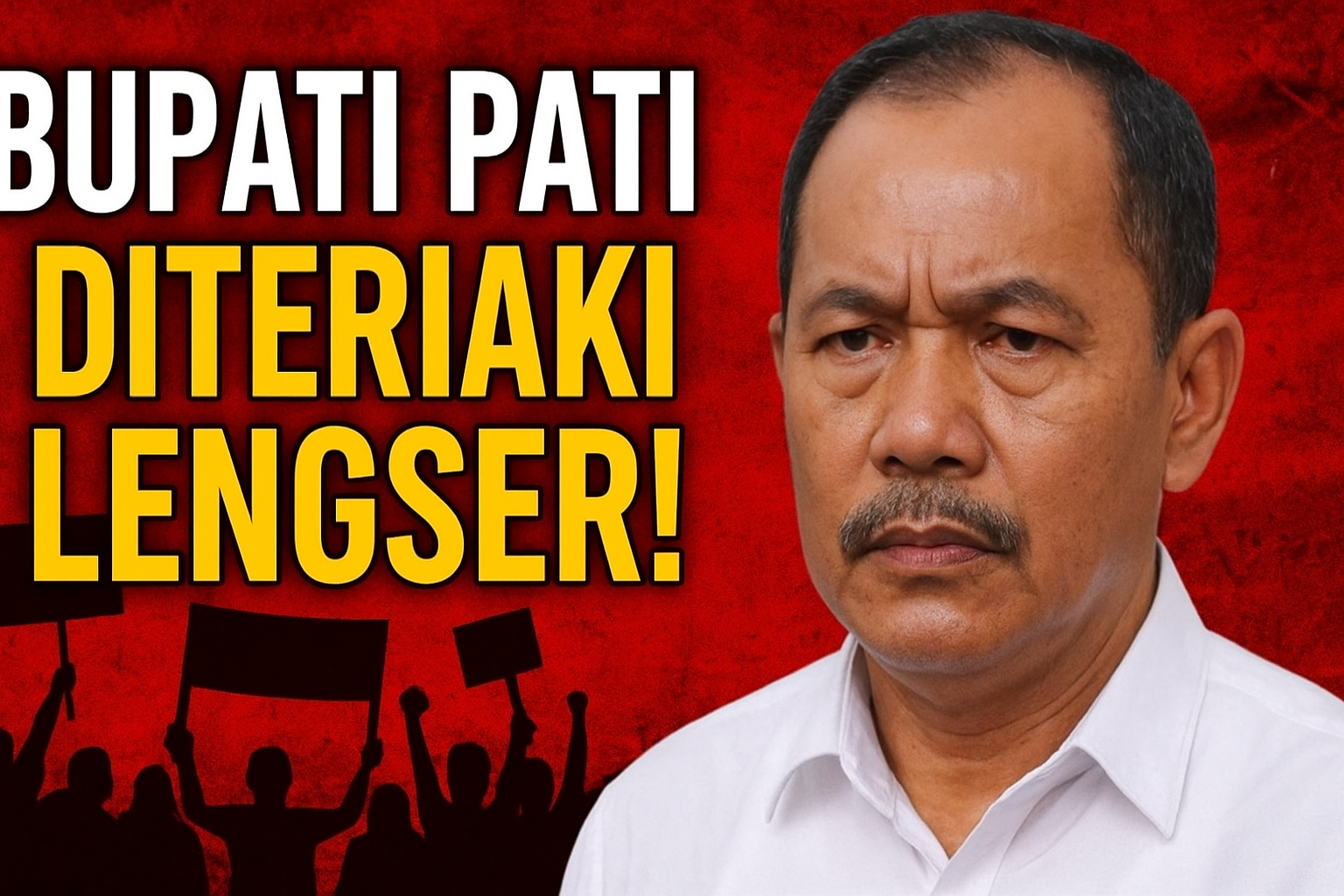 Bupati Pati Diteriaki “Lengser” dan Dilempar Botol, Aksi Warga Kian Memanas Menjelang 13 Agustus