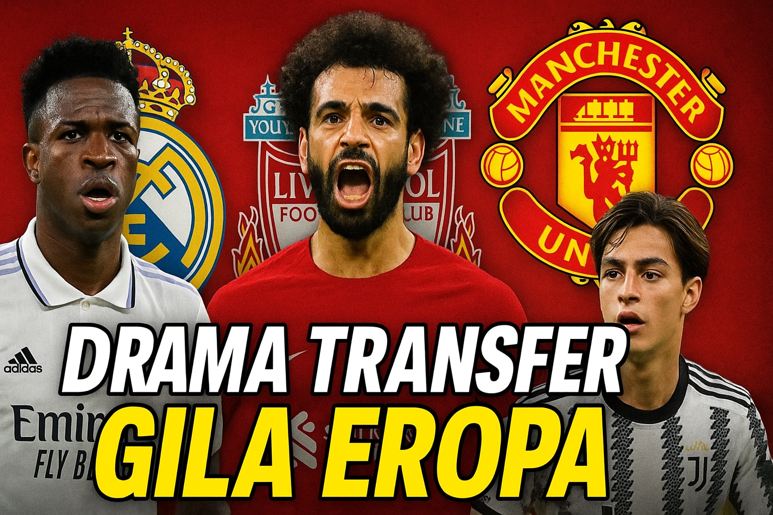 Drama Transfer Gila Eropa: Real Madrid Siap Lepas Vinicius, MU Kejar Bintang Muda, dan Liverpool Cari Suksesor Mo Salah!